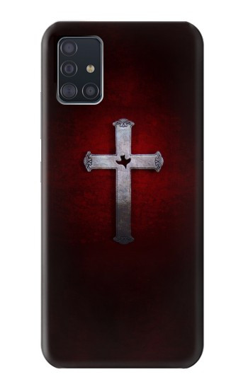 W3160 Christian Cross Case Cover Custodia e Flip Case per Samsung Galaxy A51 5G [solo per A51 5G. NON per A51]