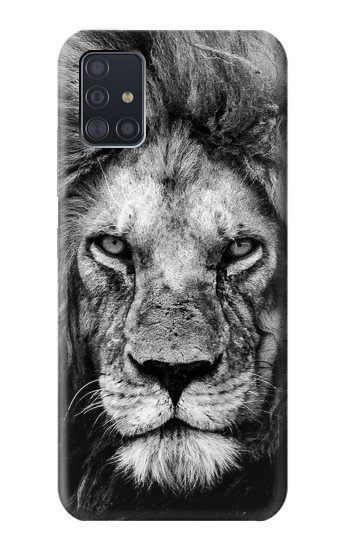 W3372 Lion Face Case Cover Custodia e Flip Case per Samsung Galaxy A51 5G [solo per A51 5G. NON per A51]