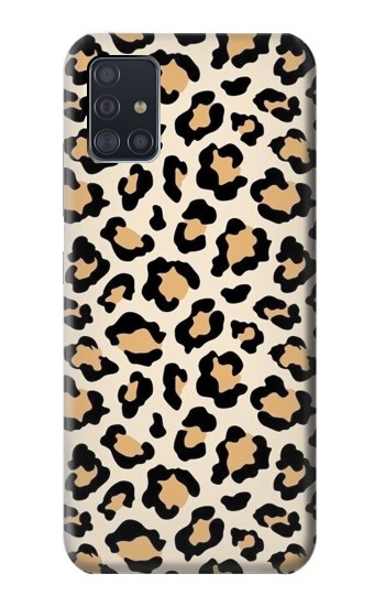 W3374 Fashionable Leopard Seamless Pattern Case Cover Custodia e Flip Case per Samsung Galaxy A51 5G [solo per A51 5G. NON per A51]