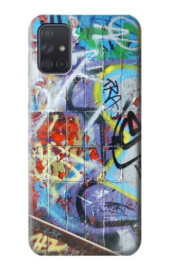 W0588 Wall Graffiti Case Cover Custodia e Flip Case per Samsung Galaxy A71 5G [solo per A71 5G. NON per A71]