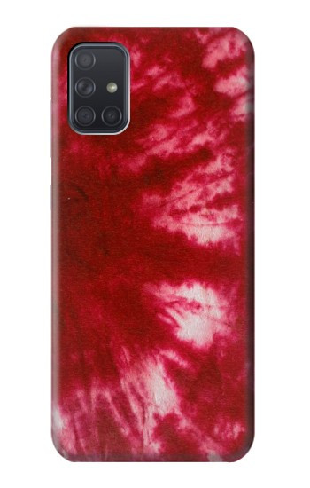 W2480 Tie Dye Red Case Cover Custodia e Flip Case per Samsung Galaxy A71 5G [solo per A71 5G. NON per A71]