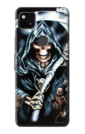 W0295 Grim Reaper Case Cover Custodia e Flip Case per Google Pixel 4a