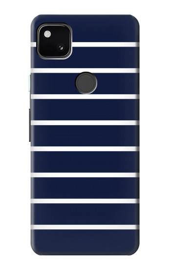 W2767 Navy White Striped Case Cover Custodia e Flip Case per Google Pixel 4a