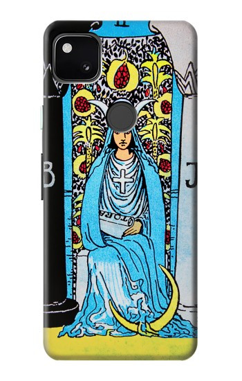 W2837 The High Priestess Vintage Tarot Card Case Cover Custodia e Flip Case per Google Pixel 4a