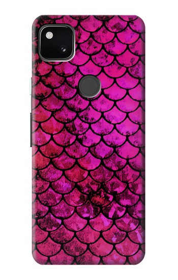 W3051 Pink Mermaid Fish Scale Case Cover Custodia e Flip Case per Google Pixel 4a