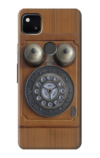 W3146 Antique Wall Retro Dial Phone Case Cover Custodia e Flip Case per Google Pixel 4a