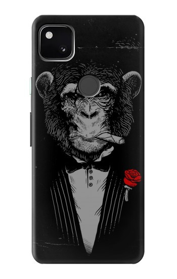 W3167 Funny Monkey God Father Case Cover Custodia e Flip Case per Google Pixel 4a