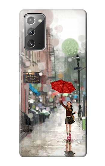 W0108 Girl in The Rain Case Cover Custodia e Flip Case per Samsung Galaxy Note 20