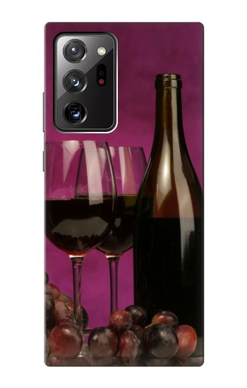 W0910 Red Wine Case Cover Custodia e Flip Case per Samsung Galaxy Note 20 Ultra, Ultra 5G