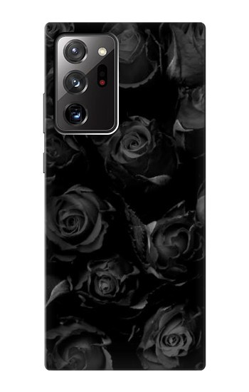 W3153 Black Roses Case Cover Custodia e Flip Case per Samsung Galaxy Note 20 Ultra, Ultra 5G