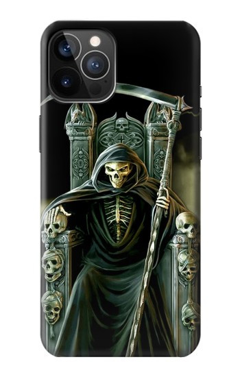 W1024 Grim Reaper Skeleton King Case Cover Custodia e Flip Case per iPhone 12, iPhone 12 Pro