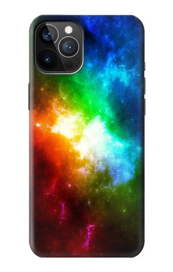 W2312 Colorful Rainbow Space Galaxy Case Cover Custodia e Flip Case per iPhone 12, iPhone 12 Pro