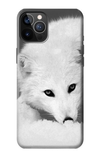 W2569 White Arctic Fox Case Cover Custodia e Flip Case per iPhone 12, iPhone 12 Pro