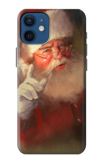 W1144 Xmas Santa Claus Case Cover Custodia e Flip Case per iPhone 12 mini