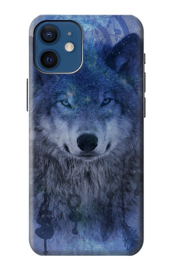 W3410 Wolf Dream Catcher Case Cover Custodia e Flip Case per iPhone 12 mini