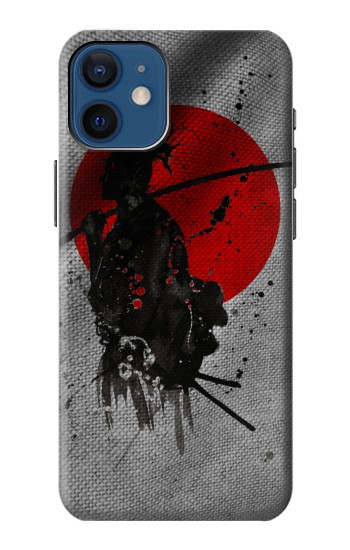 W3517 Japan Flag Samurai Case Cover Custodia e Flip Case per iPhone 12 mini
