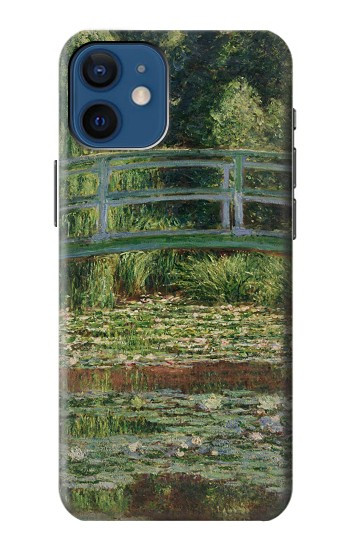 W3674 Claude Monet Footbridge and Water Lily Pool Case Cover Custodia e Flip Case per iPhone 12 mini