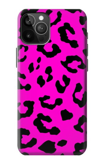 W1850 Pink Leopard Pattern Case Cover Custodia e Flip Case per iPhone 12 Pro Max