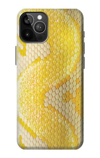 W2713 Yellow Snake Skin Graphic Printed Case Cover Custodia e Flip Case per iPhone 12 Pro Max