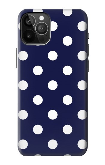 W3533 Blue Polka Dot Case Cover Custodia e Flip Case per iPhone 12 Pro Max