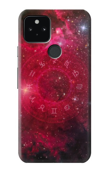 W3368 Zodiac Red Galaxy Case Cover Custodia e Flip Case per Google Pixel 5