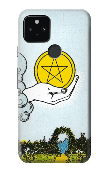 W3722 Tarot Card Ace of Pentacles Coins Case Cover Custodia e Flip Case per Google Pixel 5
