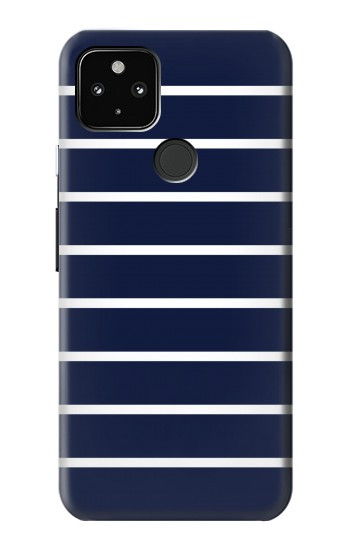 W2767 Navy White Striped Case Cover Custodia e Flip Case per Google Pixel 4a 5G