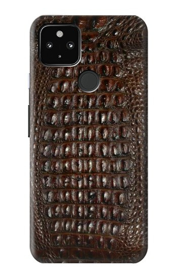 W2850 Brown Skin Alligator Graphic Printed Case Cover Custodia e Flip Case per Google Pixel 4a 5G