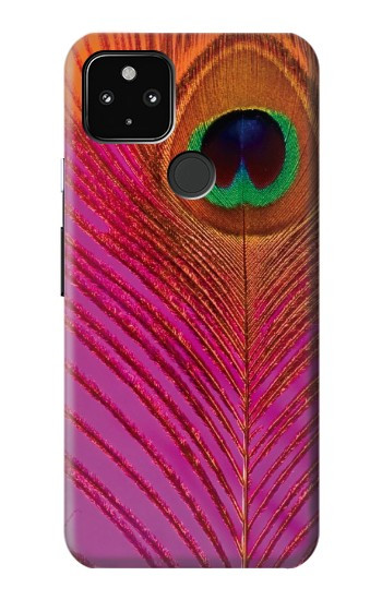 W3201 Pink Peacock Feather Case Cover Custodia e Flip Case per Google Pixel 4a 5G