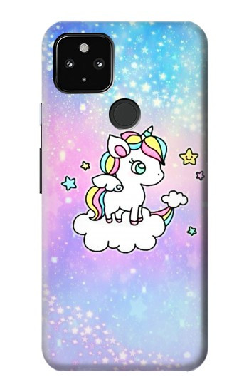 W3256 Cute Unicorn Cartoon Case Cover Custodia e Flip Case per Google Pixel 4a 5G