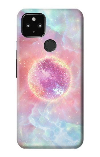 W3709 Pink Galaxy Case Cover Custodia e Flip Case per Google Pixel 4a 5G