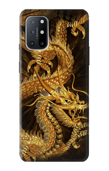 W2804 Chinese Gold Dragon Printed Case Cover Custodia e Flip Case per OnePlus 8T
