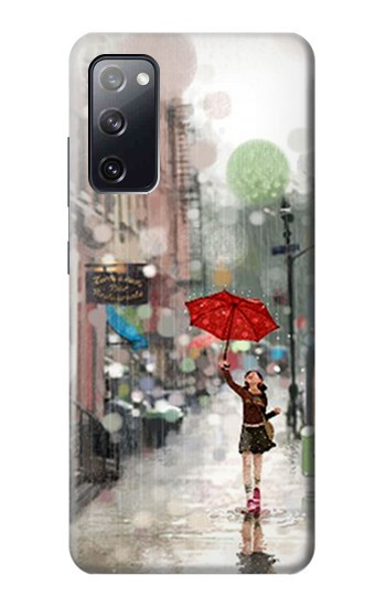 W0108 Girl in The Rain Case Cover Custodia e Flip Case per Samsung Galaxy S20 FE