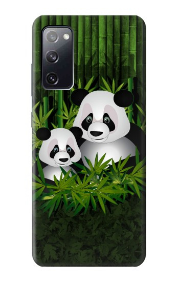 W2441 Panda Family Bamboo Forest Case Cover Custodia e Flip Case per Samsung Galaxy S20 FE