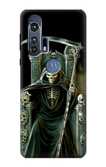 W1024 Grim Reaper Skeleton King Case Cover Custodia e Flip Case per Motorola Edge+