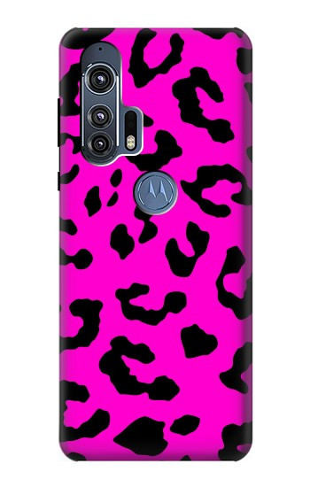 W1850 Pink Leopard Pattern Case Cover Custodia e Flip Case per Motorola Edge+