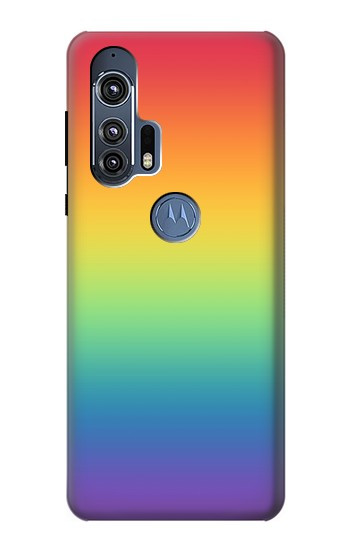 W3698 LGBT Gradient Pride Flag Case Cover Custodia e Flip Case per Motorola Edge+