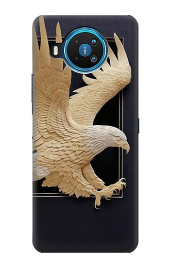 W1383 Paper Sculpture Eagle Case Cover Custodia e Flip Case per Nokia 8.3 5G
