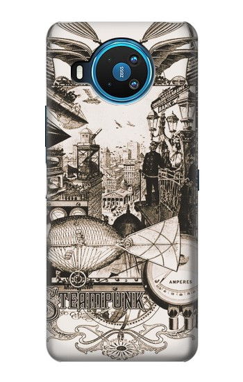 W1681 Steampunk Drawing Case Cover Custodia e Flip Case per Nokia 8.3 5G