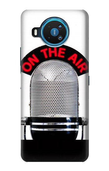 W2381 Vintage Radio Microphone On The Air Case Cover Custodia e Flip Case per Nokia 8.3 5G W2381 Vintage Radio Microphone On The Air Case Cover Custodia e Flip Case per Nokia 8.3 5G