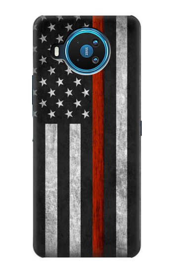 W3472 Firefighter Thin Red Line Flag Case Cover Custodia e Flip Case per Nokia 8.3 5G