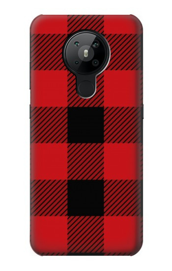 W2931 Red Buffalo Check Pattern Case Cover Custodia e Flip Case per Nokia 5.3
