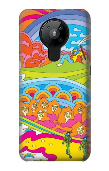 W3407 Hippie Art Case Cover Custodia e Flip Case per Nokia 5.3