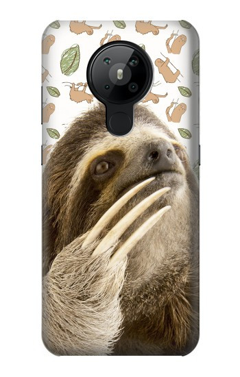 W3559 Sloth Pattern Case Cover Custodia e Flip Case per Nokia 5.3