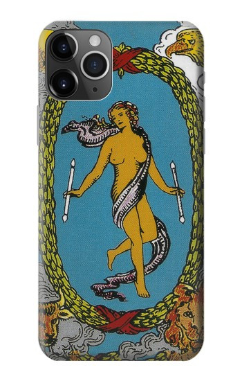 W3746 Tarot Card The World Case Cover Custodia e Flip Case per iPhone 11 Pro