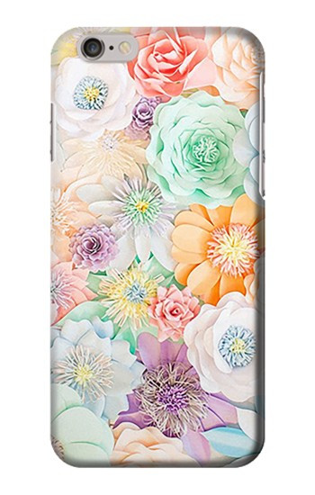 W3705 Pastel Floral Flower Case Cover Custodia e Flip Case per iPhone 6 6S