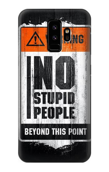 W3704 No Stupid People Case Cover Custodia e Flip Case per Samsung Galaxy S9