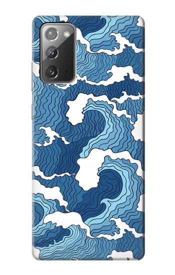 W3751 Wave Pattern Case Cover Custodia e Flip Case per Samsung Galaxy Note 20