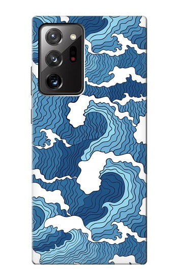 W3751 Wave Pattern Case Cover Custodia e Flip Case per Samsung Galaxy Note 20 Ultra, Ultra 5G