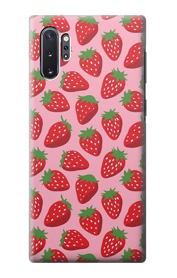 W3719 Strawberry Pattern Case Cover Custodia e Flip Case per Samsung Galaxy Note 10 Plus